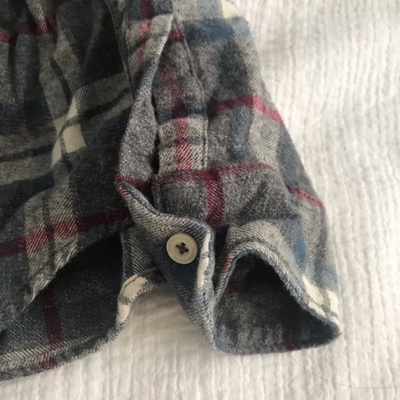 Tucker and Tate Grey Plaid Flannel Shirt 3 Toddler - Picture 5 of 8